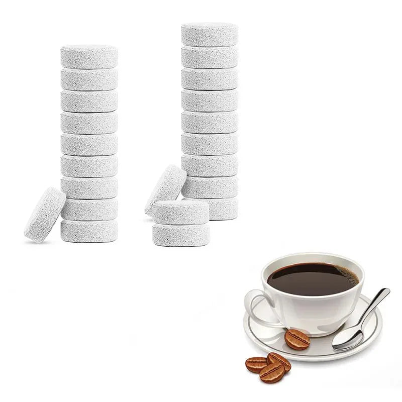 10/30/60pcs Coffee Machine Cleaning Tablets Coffee Machine Descaling Agent For Household Cleaning Coffee Machine Scale Cleaning Oasis Select