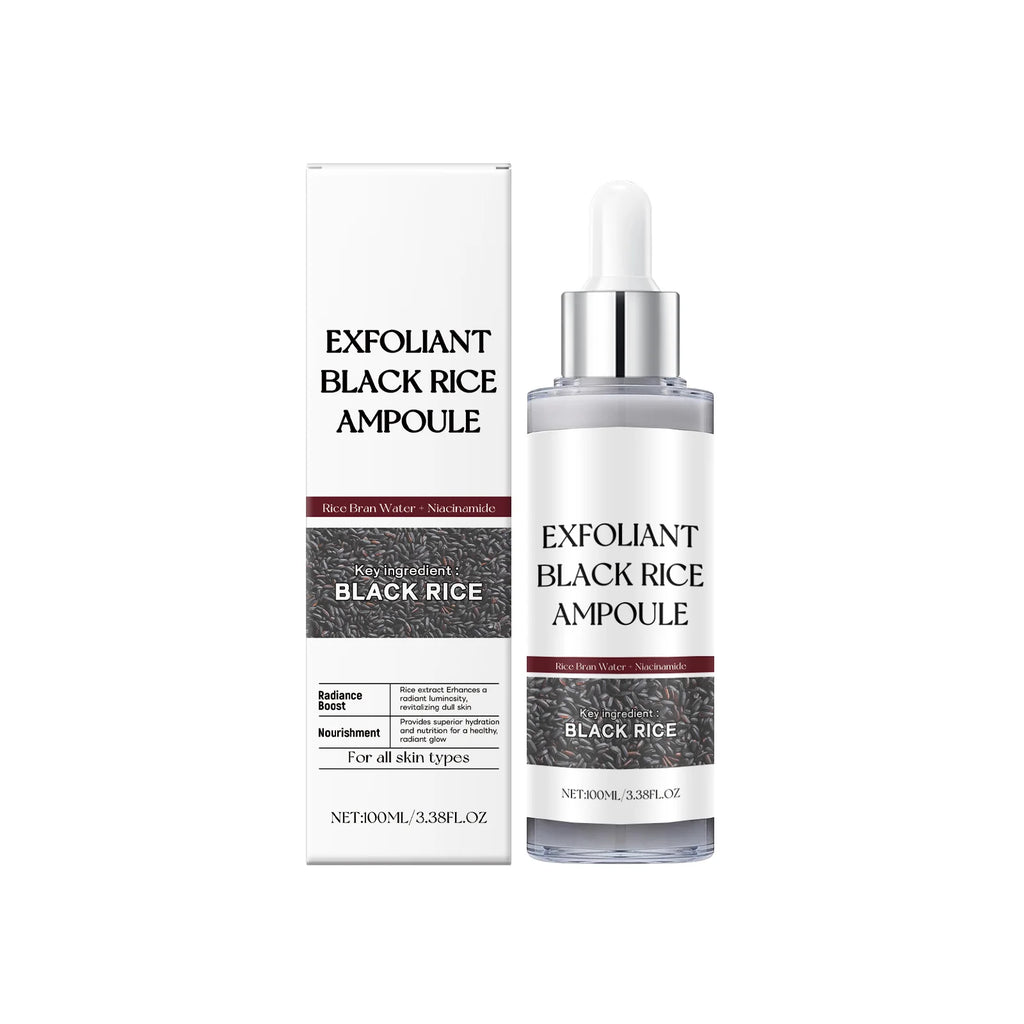 Black Rice Extract Face Exfoliating Essence 100ml – Skin Smoother Facial Exfoliating Serum Oasis Select