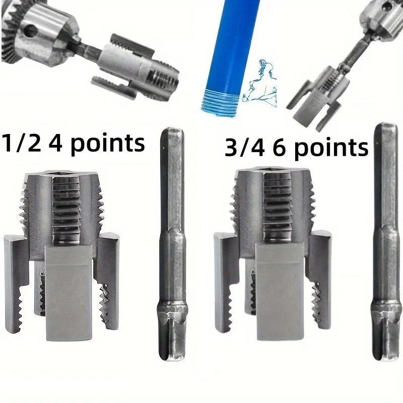 Zimir 1/2" & 3/4" PPR Pipe Tap – Alloy Steel, Anti-Corrosion Pipe Threading Tap Oasis Select