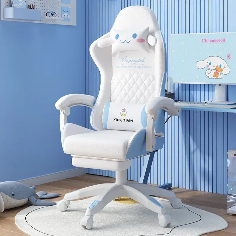 Computer chair household e-sports chair girls bedroom live streaming host chair live game sedentary lifting backrest seat Oasis Select