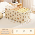 New Upgraded Steel Frame Storage Box,Foldable Clothes Organizer with Lid, Dustproof Moisture-Proof Wardrobe Basket, Home Storage Oasis Select L