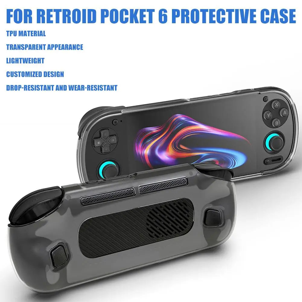 TPU Case for Retroid Pocket 6 – Clear Protective Cover