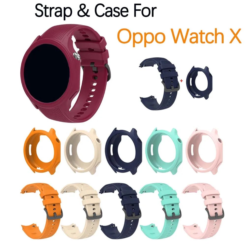 Silicone Watch Band & Case – OnePlus Watch 2/2R/3 & OPPO Watch X Smartwatch Band & Case Oasis Select