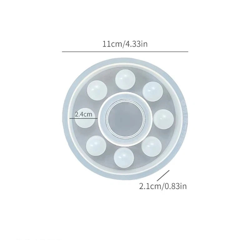 Flower Test Tube Holder Silicone Molds DIY Handmade Vase Tray Epoxy Resin Mould Candlestick Holder Plaster Cement Mold Oasis Select A2
