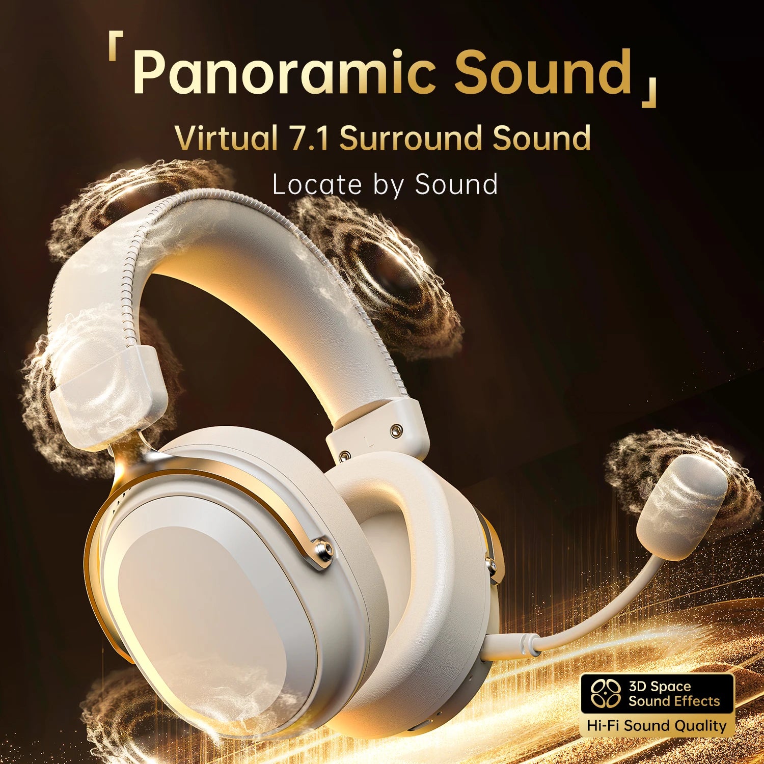 Attack Shark L30PRO 4 Mode Game Headset 2.4G Wireless BT USB 3.5mm Virtual 7.1 Surround 50mm Driver 10ms Low Latency for PC PS5 Oasis Select