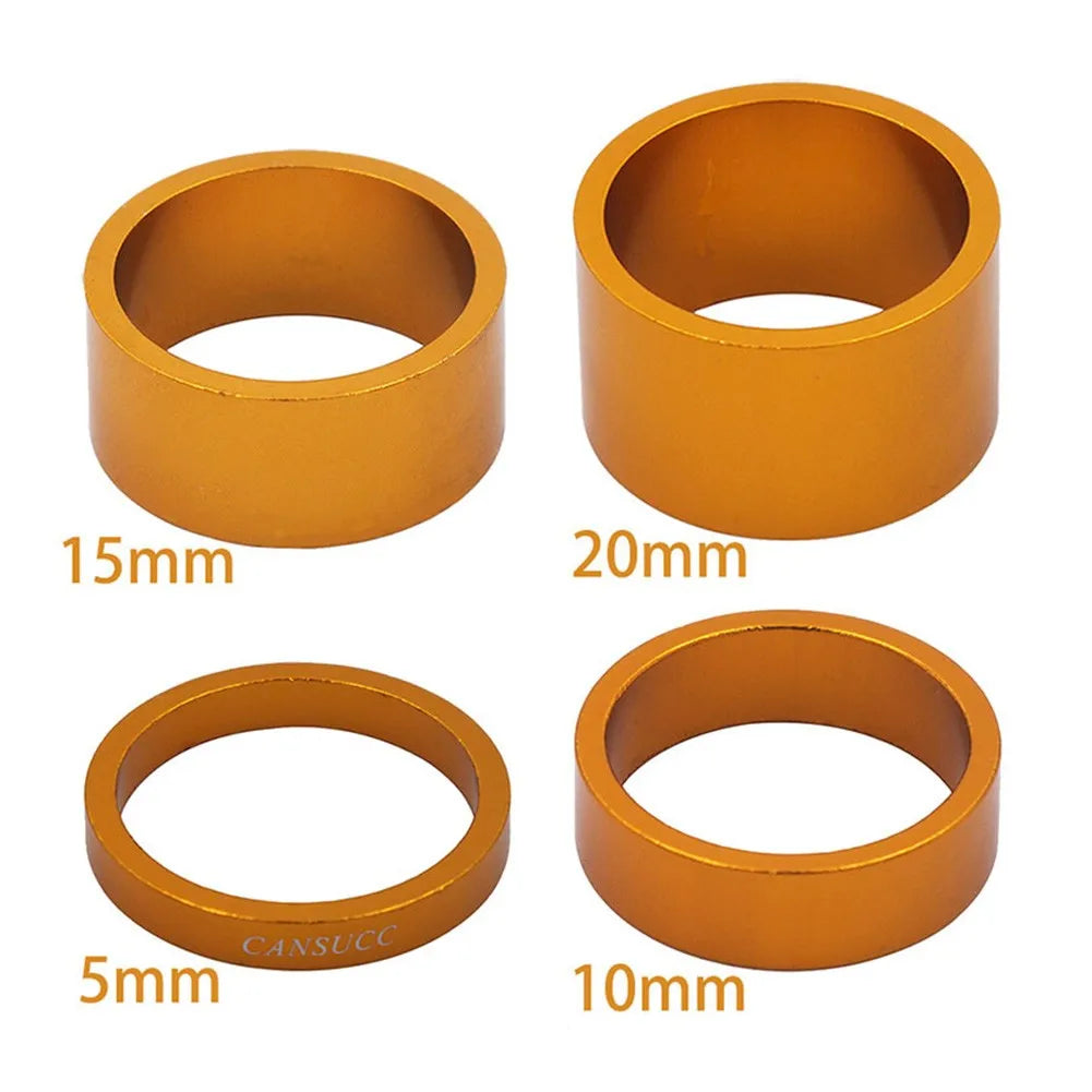 Fork Headset Spacer Front Headset Spacer Stem 1 Set Aluminum Alloy Bicycle Bike Black/Red/Blue/Silver/Gold 34mm Oasis Select Golden