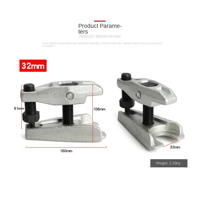 32MM Adjustable Car Ball Joint Separator Car Ball Joint Puller Removal Tool Auto Steering System Tools Garage Work Repair Tools Oasis Select