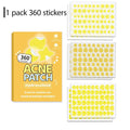 360-Pack Hydrocolloid Pimple Patches – Stars, Hearts & Dots Hydrocolloid Acne Patch Oasis Select yellow-360counts
