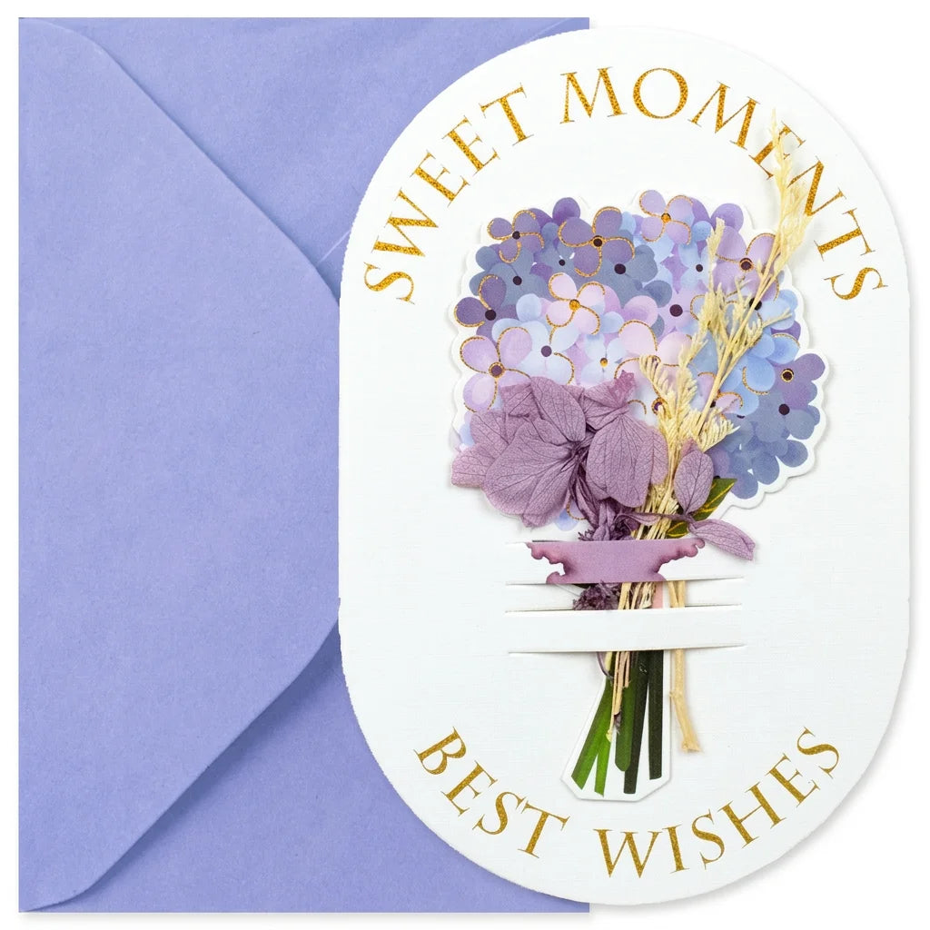 3D Dried Flower Standing Greeting Card | DIY Personalized Gift