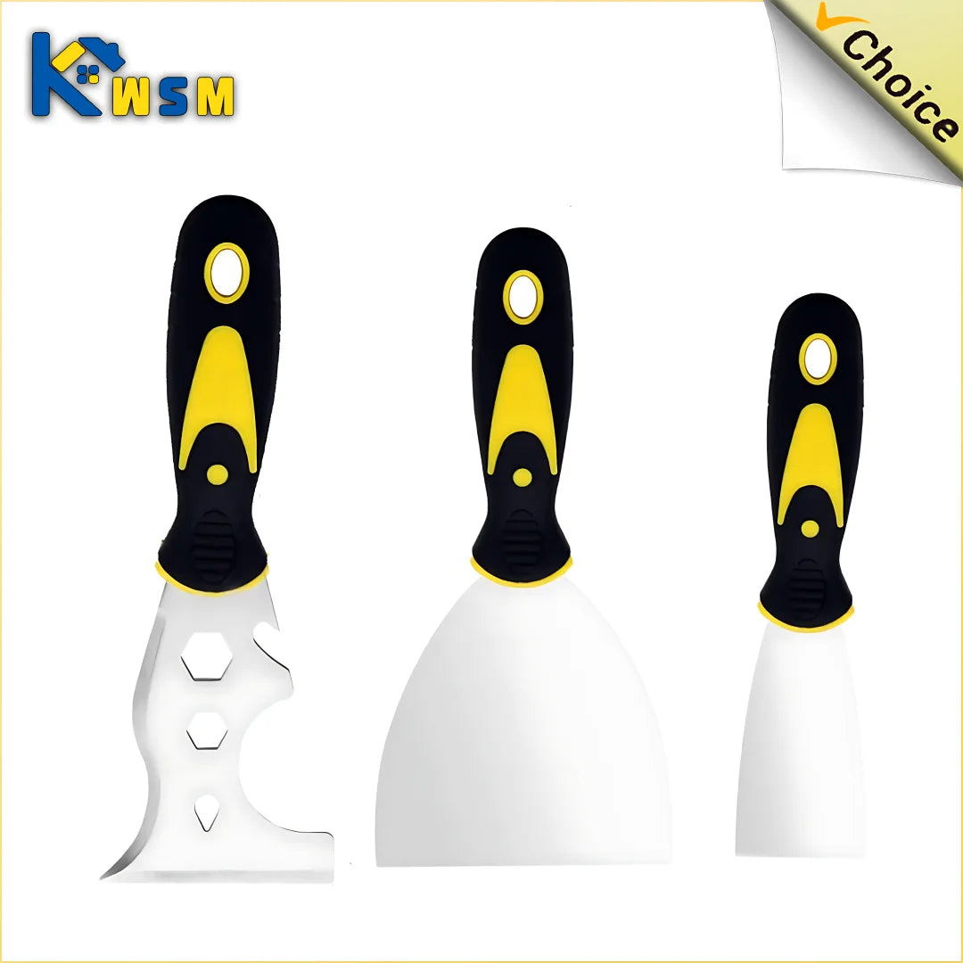 15 in 1 Multifunctional Putty Knife Set Stainless Steel Spatula Putty Scraper Cleaning Spatula DIY Construction Tools Oasis Select