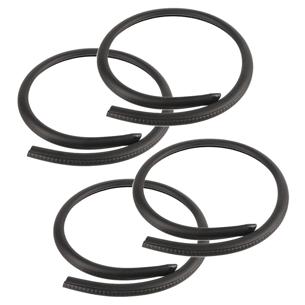 Vecligt EPDM Car Door Weatherstrip Seal Strip – 2m Pair