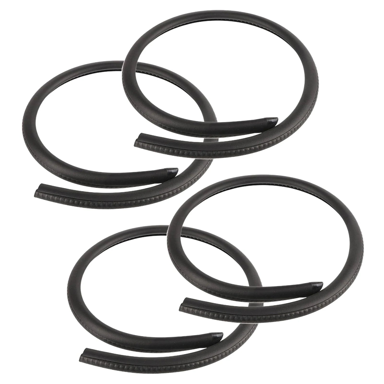 Vecligt EPDM Car Door Weatherstrip Seal Strip – 2m Pair