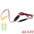 Universal 3/4.5/6V AA AAA Battery USB Power Supply Replaced AA/AAA Battery Replacement Cable for Clock Toy Light LED With Switch Oasis Select AA-4.5V