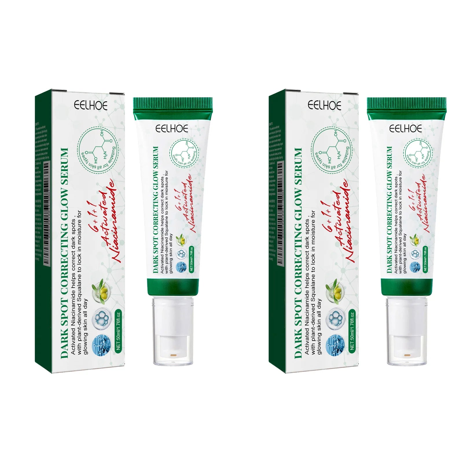 Nicotinamide Dark Spot Corrector Facial Serum Fade Melanin Acne Freckles Removal Brightening Improve Dull Face Care Essence Oasis Select 2Pcs
