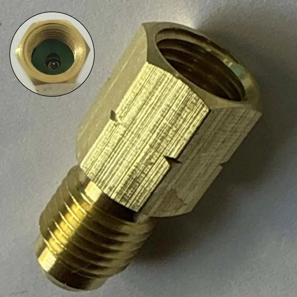 R32 Left Hand Thread 1/4 SAE Male Female Thread Adapter Reverse Thread Fitting Suitable For R32/R454B Connector Oasis Select