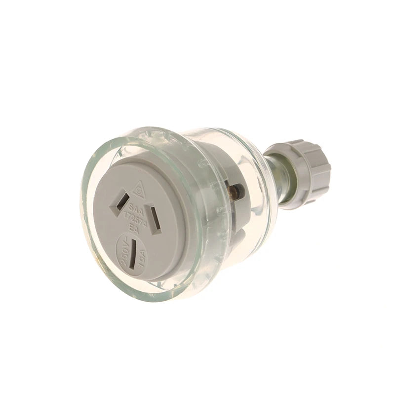 1Pc SAA Rewirable Plug Socket Australian Male Plug Female Socket 3 Prong Electrical Socket Grounded Rewire Socket DIY Assembled Oasis Select Female 15A