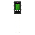 Digital Soil PH Meter 6 in 1 Multifunctional Soil Moisture Tester ℃/℉ Temperature Meter Light Meter Soil Quality Detector Oasis Select Black 0.1