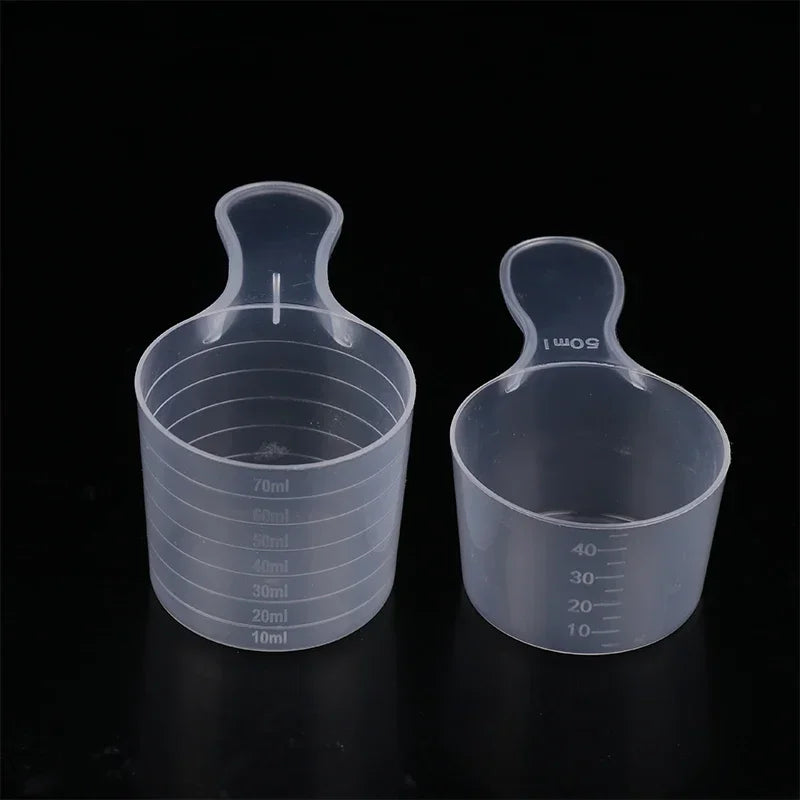 10Pcs 15/25/30/35g Transparent Plastic Milk Powder Spoon With ML Graduated Kitchen Baking Measuring Spoon Oasis Select