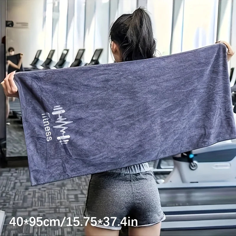 Super absorbent sports towel suitable for men and women - embroidered, quick drying fitness towel with sleeve cover Oasis Select