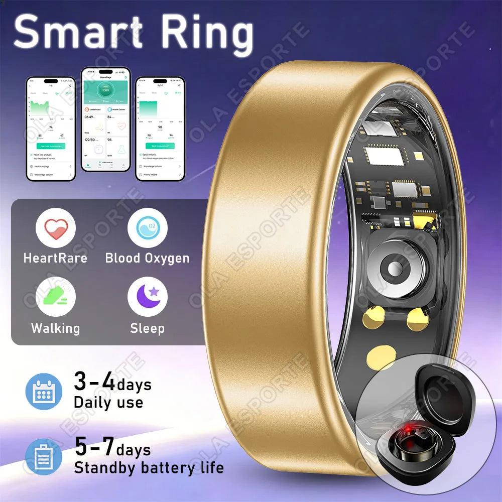 Ola Esporte Smart Ring – Heart Rate, SpO₂ & Sleep Tracker