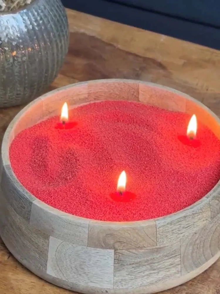 200G 6Colors Sand Wax Ice Flower Wax DIY Candle Making with 20pcs Wick Snowflake Wax Pearl Candles Sand Painting Materials Oasis Select