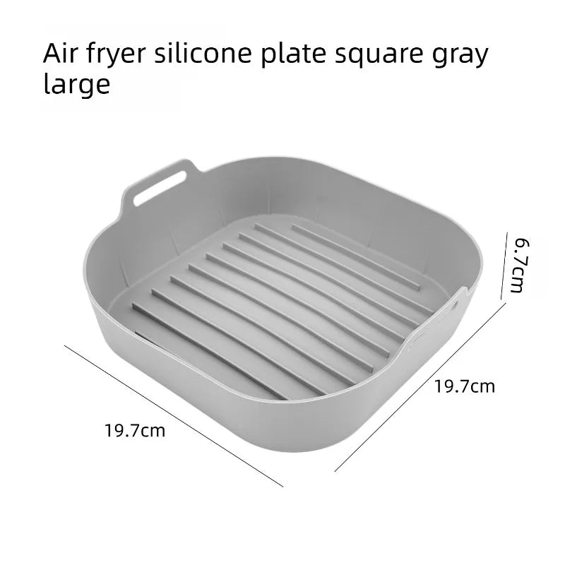 Air Fryer Silicone Baking Tray for Home Baking Easy To Clean Baking Tray Modern Minimalist Kitchen Supplies Oasis Select B