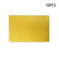 10Pcs Excellent DIY Accessories Yellow Honeycomb Foundation Bee Hive Wax Frames Beekeeping Equipment Sheet Oasis Select one size