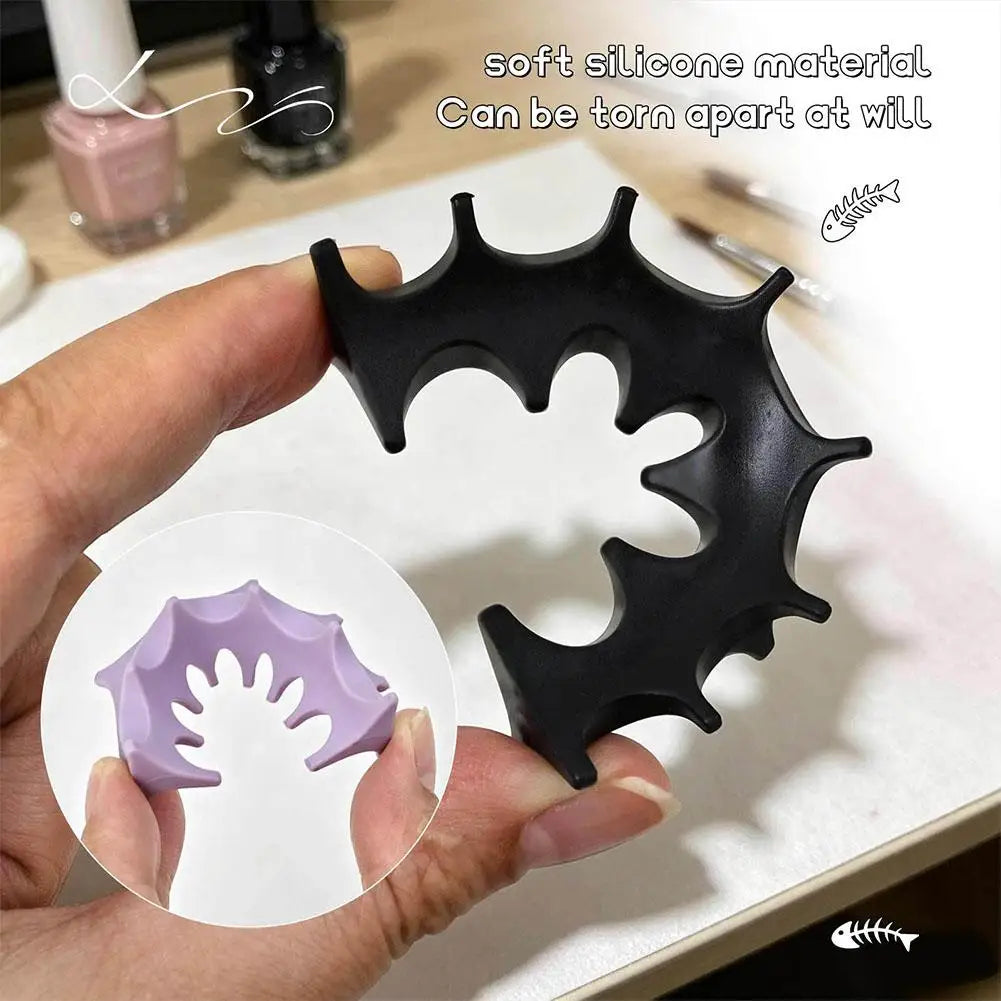 Soft Silicone Nail Pen Holder Brush Rack Shelf UV Gel Brush Display Stand Makeup Painting Pen Rest Organizer Nail Art Manicure Oasis Select