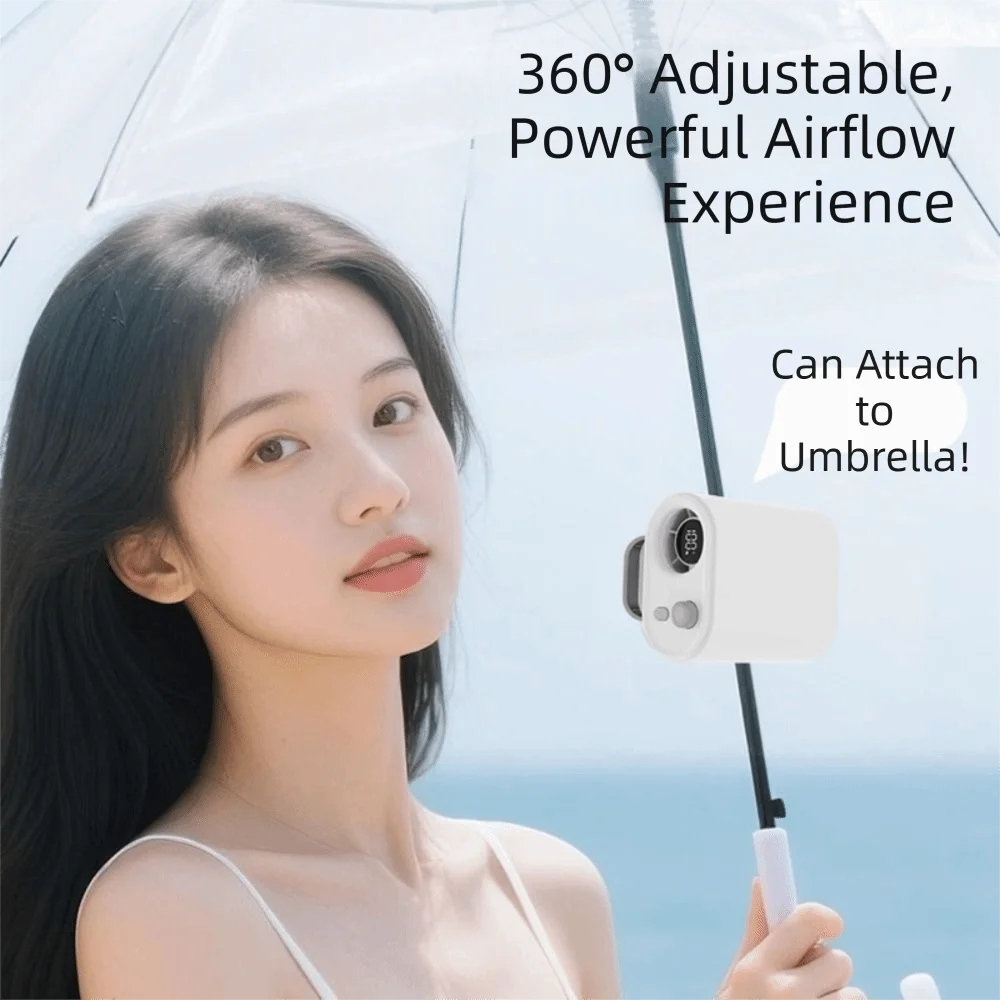 Detachable Design Portable Mini Fan Compact Lightweight Simple One-button Control Clip-on Waist Fan Adjustable Airflow Oasis Select