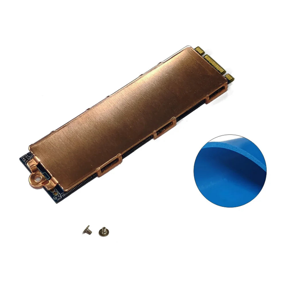 M.2 NVMe SSD Copper Heatsink with Thermal Pads – 2280 Laptop SSD Heatsink Cooler Oasis Select 1 Side United States