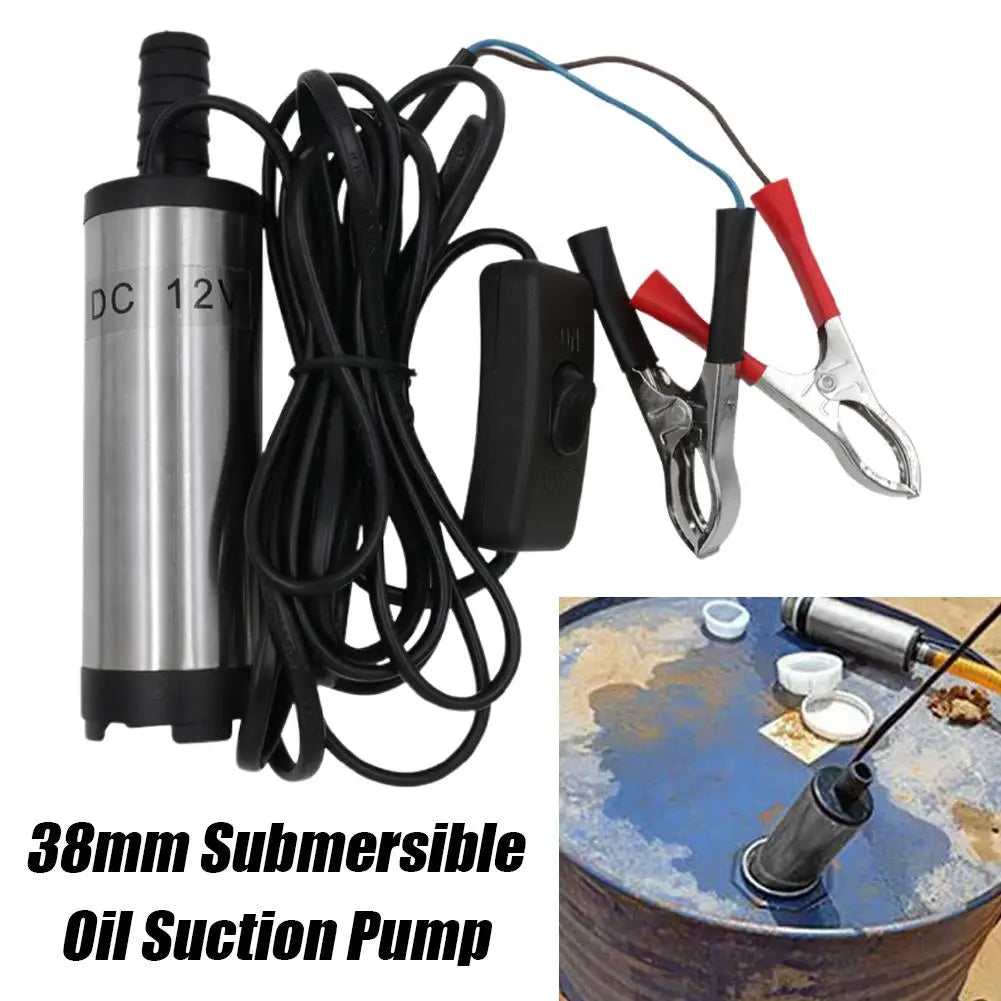 Small submersible oil suction pump Stainless Steel Submersible Pump 12 Volt Fuel Transfer Pump Small Suction Pump 38mm Oasis Select