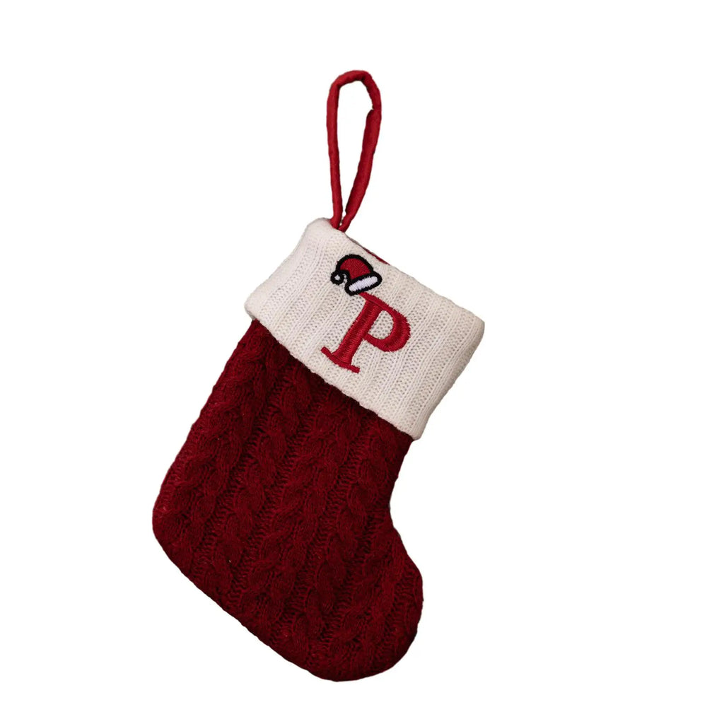Socks Christmas Stocking Pendant Snowflake Stocking Decorating Ornament 20x10cm Alphabet Christmas Tree Useful Oasis Select P China Mainland