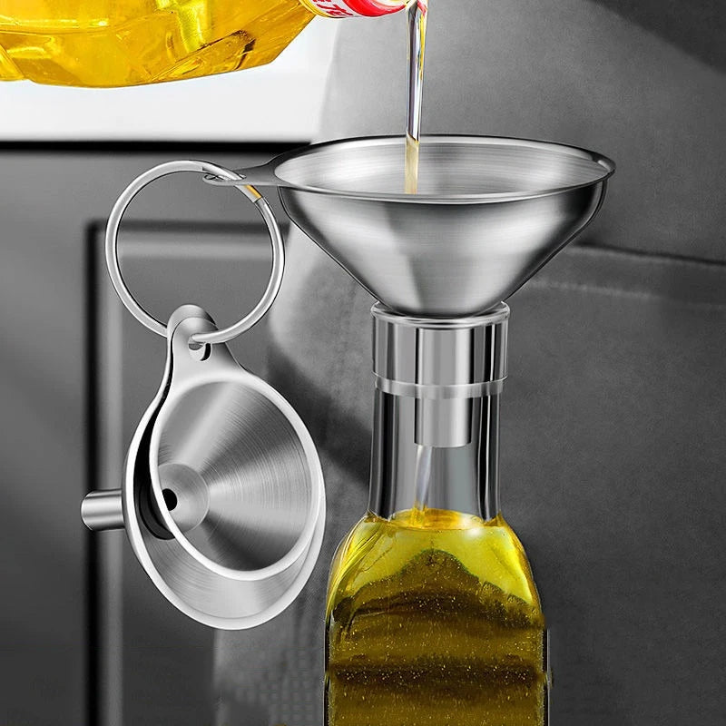 Stainless Steel Kitchen Funnels Set – Food Grade 3 or 5 Pcs Kitchen Funnel Set Oasis Select
