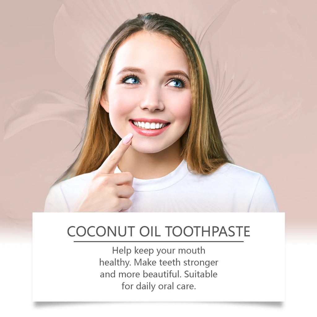 Coconut Oil Toothpaste: Freshens Breath, Nourishes Gums and Enamel, Family Oral Care Toothpaste Oasis Select