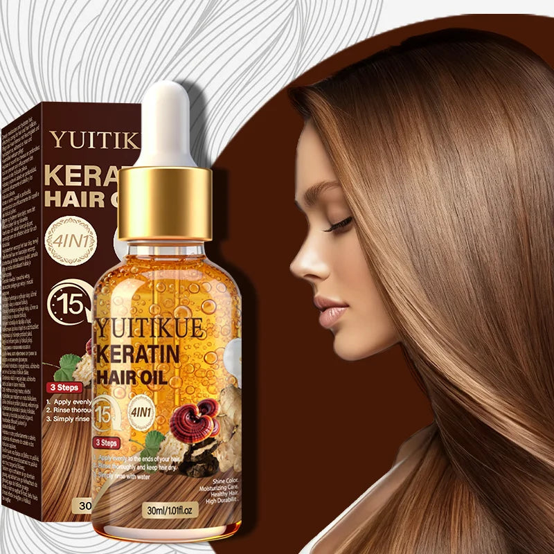 YUITIKUE Keratin Hair Oil – Protein Infused, Shine & Moisture