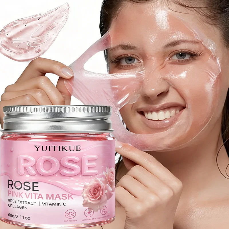 YUITIKUE Rose Pink Vita Peel Mask – Hydrate & Brighten Skin