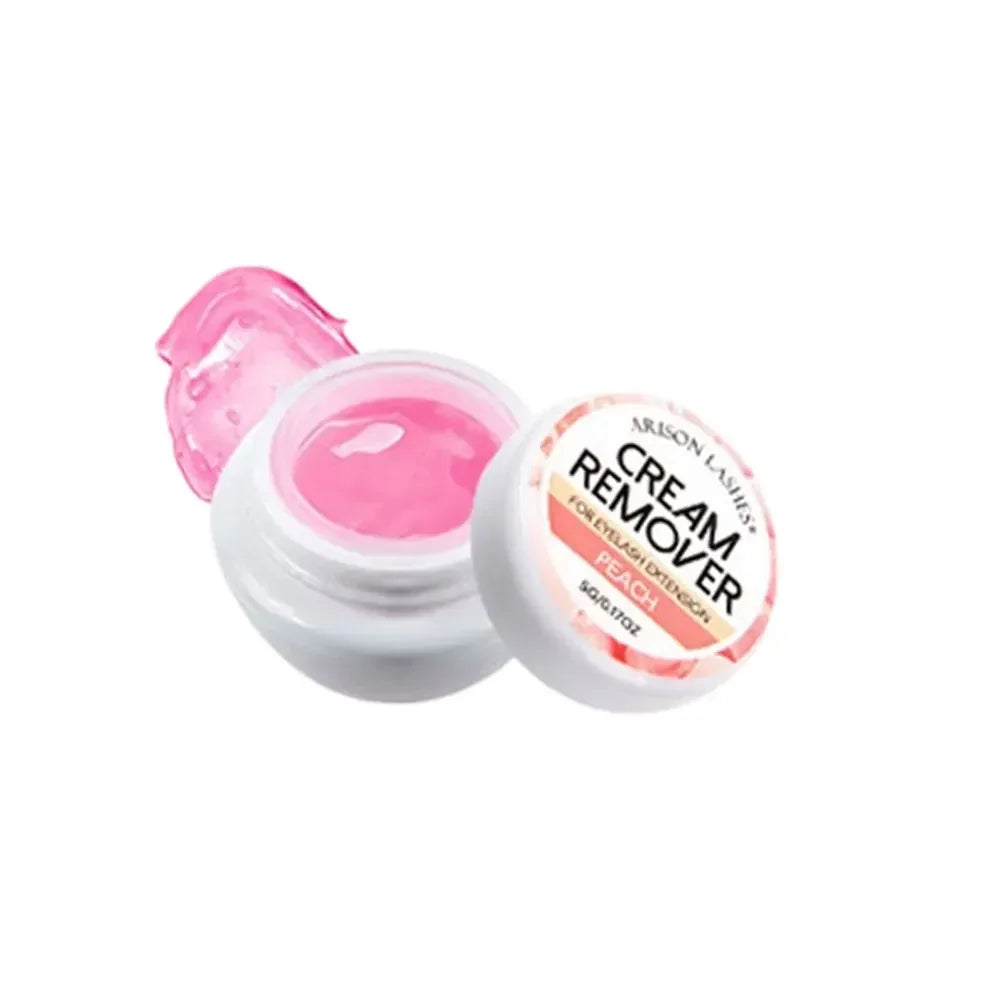 Fast Cleaning Lash Glue Cream Remover Non Irritating Grafting Eyelash Extension Adhesive Gel Remover for Makeup Tools Oasis Select Peach