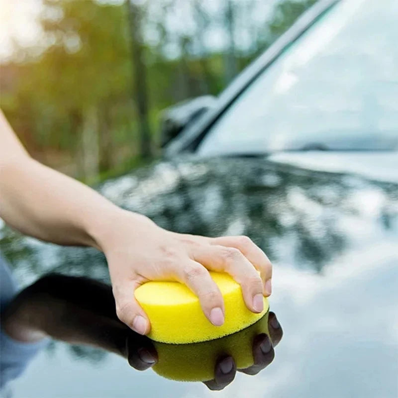 5/15pcs Car Detailing Sponge High Density Foam Applicator Pad Round Polishing Wiping Cleaning Tool For Auto Car Wash Supplies Oasis Select