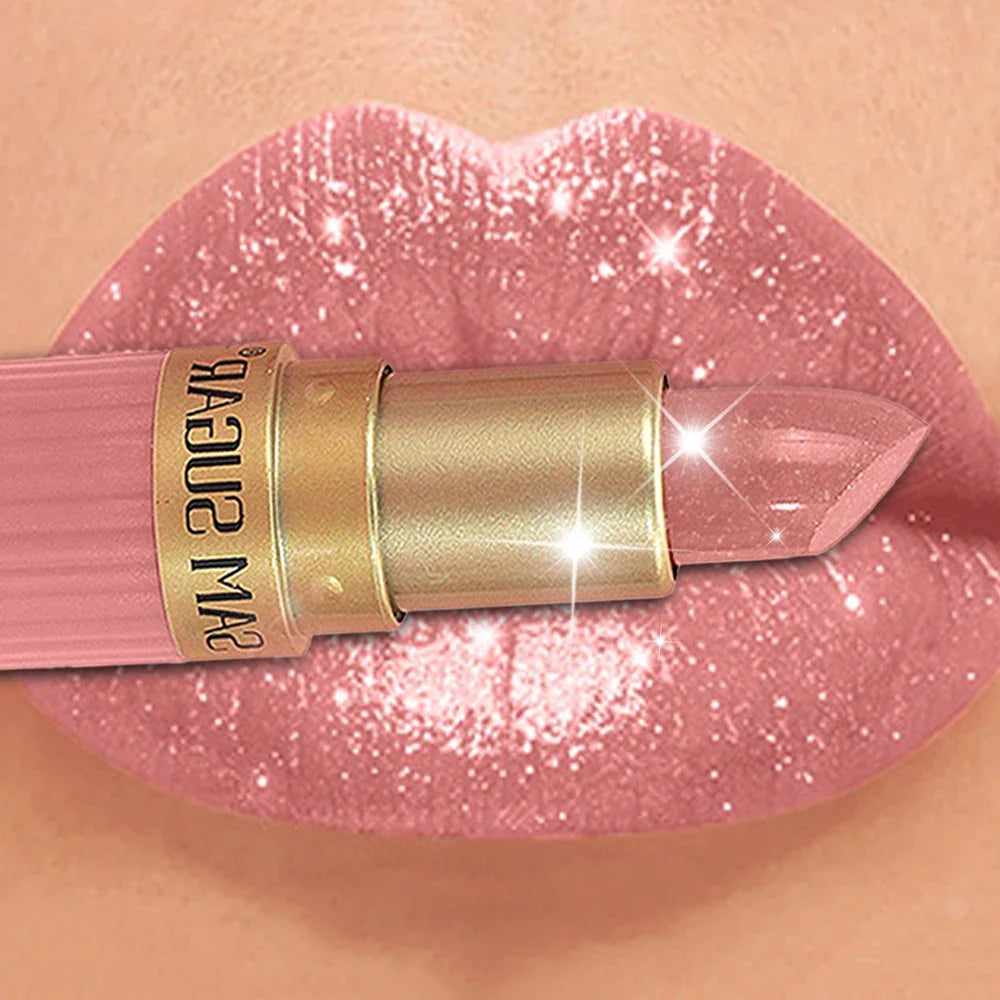 LUXURYTO Pearlescent Glitter Velvet Lipstick – Metallic Shimmer