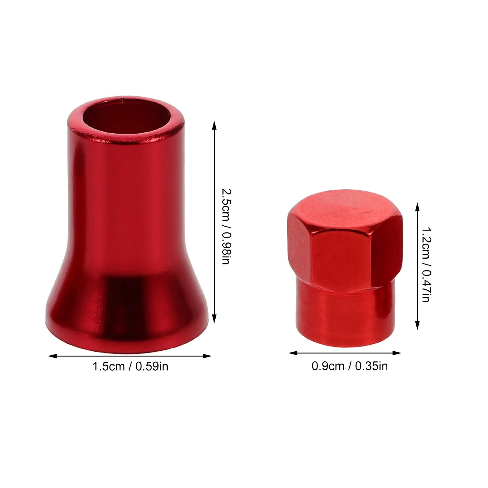 8 Pcs Red Rubber Tire Valve Stem Caps With Sleeves Decorative Car Rim Valve Caps Truck Wheel Air Valve Covers Barrel Oasis Select