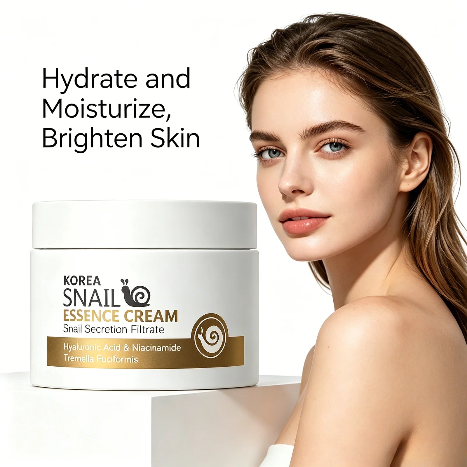 LAIKOU Snail Collagen Face Cream 25g Daily Moisturizing and Hydrating Cream for All Skin Types Oasis Select