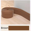 1M/Roll 3D Self Adhesive Skirting Line Wall Sticker Thickened Anti-collision Decoration Strips Living Room Bedroom Corner Line Oasis Select Brown- Width-10cm