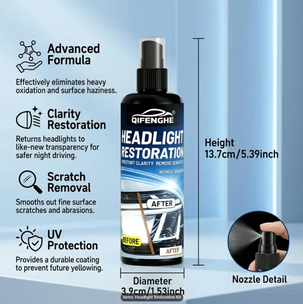 Car Headlight Restoration Paste – Removes Yellowing & Haze Headlight Restoration Paste Oasis Select