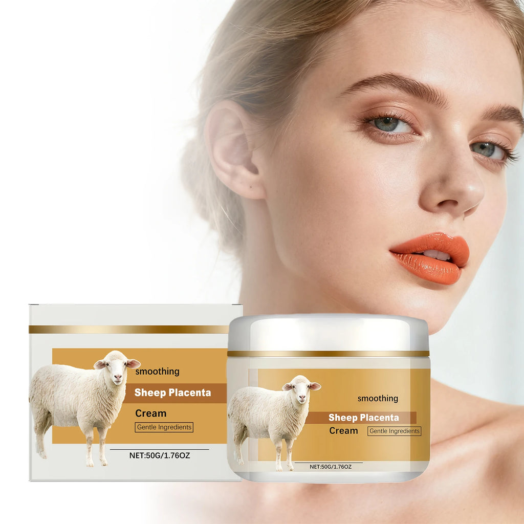 Hydrolyzed Sheep Placenta Cream Firming Lifting Anti-Aging Fade Fine Lines Nourishing Soothing Anti-Wrinkle Facial Cream Skincar Oasis Select