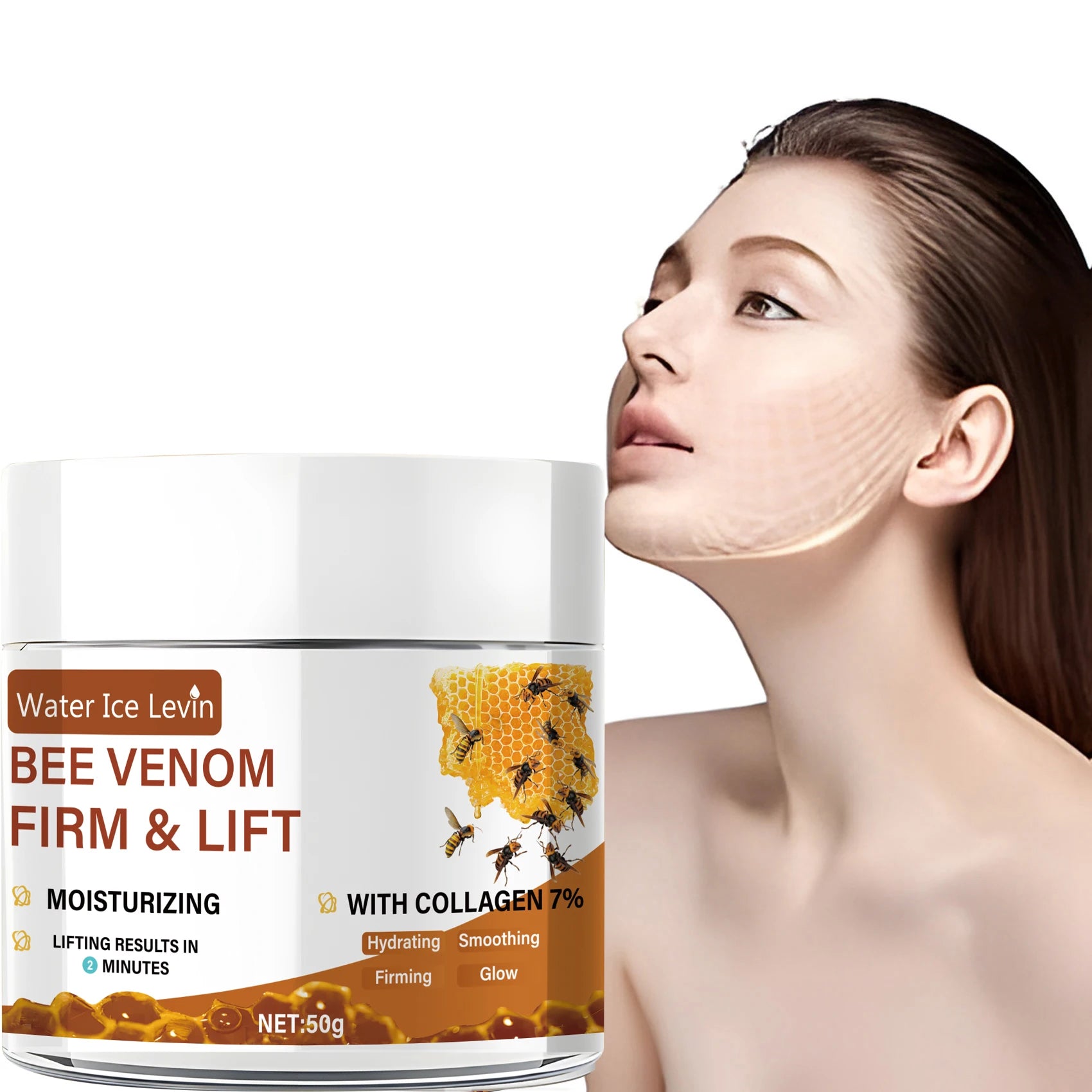 Bee Venom Facial Lifting Cream 50g – Collagen & Retinol Anti-Aging Face Cream Oasis Select