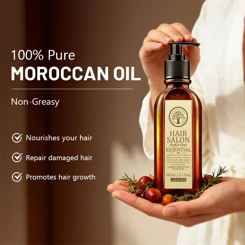 LGRAMER Moroccan Fruit Hair Oil – Strengthen & Nourish 100ml