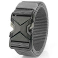 1pc Men's Tactical Sports Belt, Adjustable Quick Release Buckle Multipurpose Outdoor Training Mountaineering Belt For Ideal Gift Oasis Select grey 125cm
