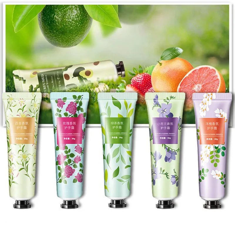 10-Piece Fruity Floral Hand Cream Set – Moisturizing & Nourishing Hand Cream Set Oasis Select