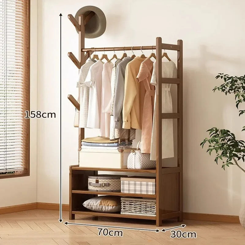 Multi-functional Floor mounted clothes hanger, bedroom home clothes rack, simple indoor storage rack, clothes rack, storage rack Oasis Select Without drawer 70cm
