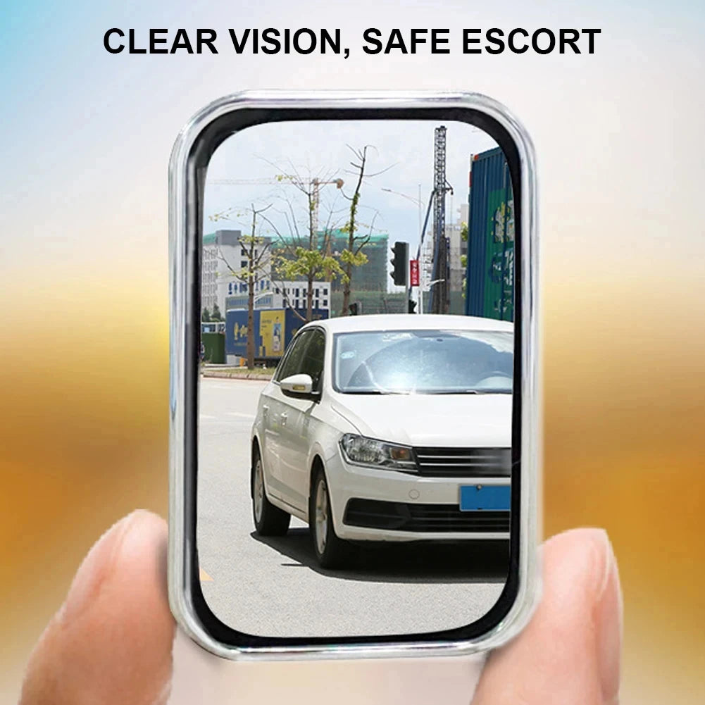 Car Blind Spot Wide-Angle Convex Mirror 2-Pack | HD Glass